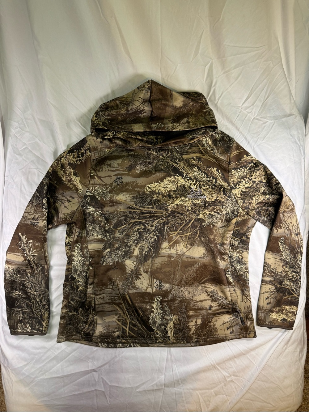 Realtree Camouflage Hooded Pullover in Brown & Black